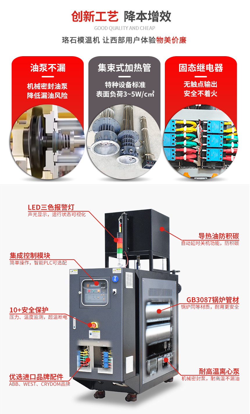 高溫油式模溫機優勢